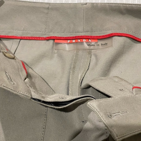 Prada size 42 made in Italy medium thick cotton pants - Picture 9 of 9